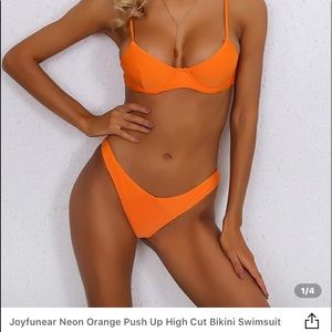 Shein Orange Bikini Top